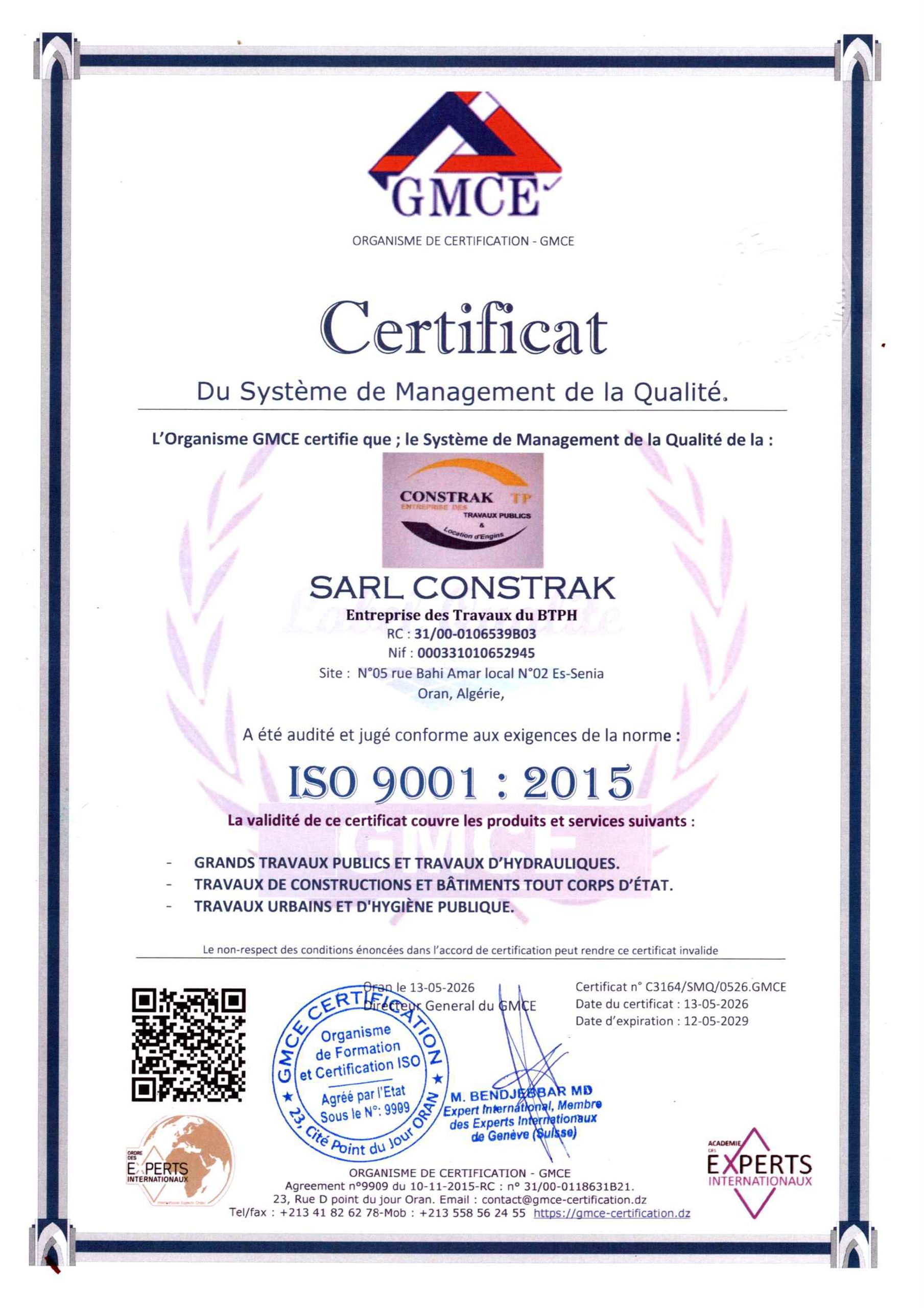 SARL CONSTRAK