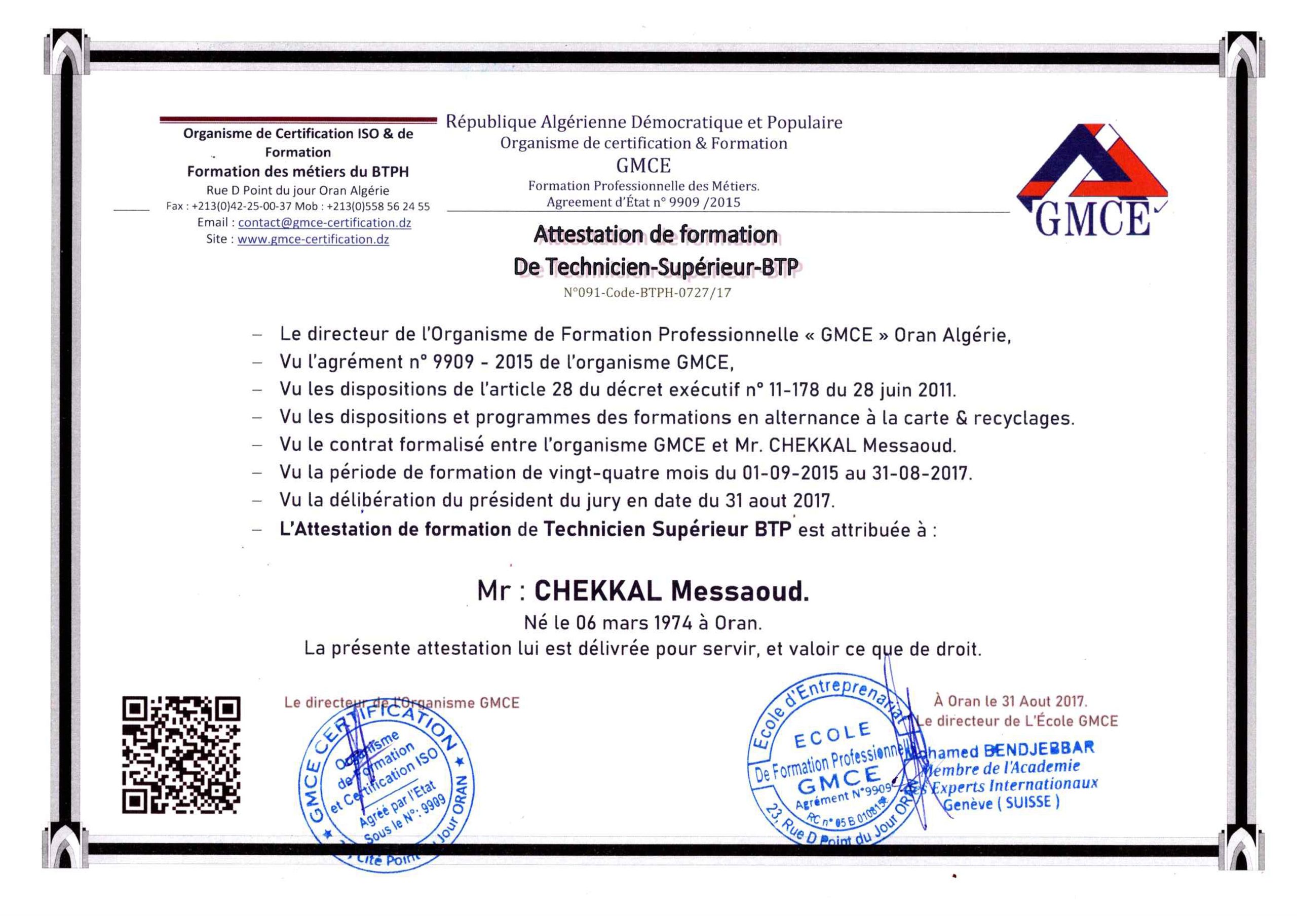 CHEKKAL Messaoud